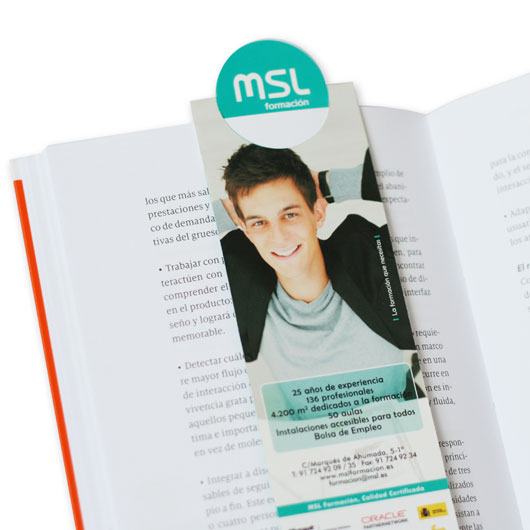 marcapáginas de MSL Formación