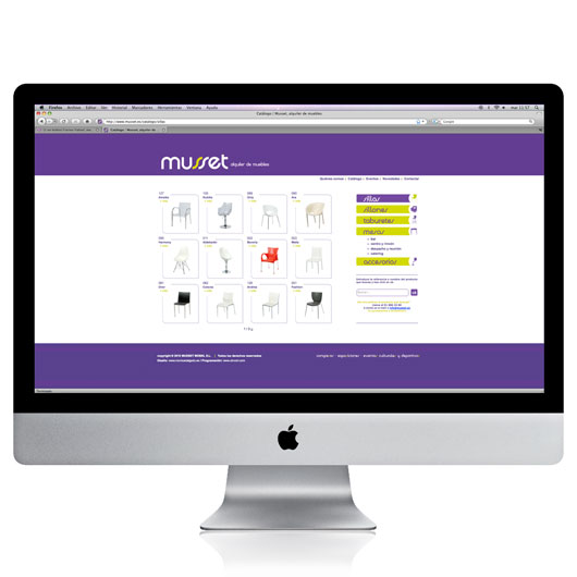 Web Catálogo Musset