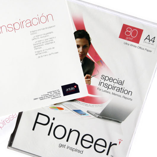 promo pioneer mini resma de muestra