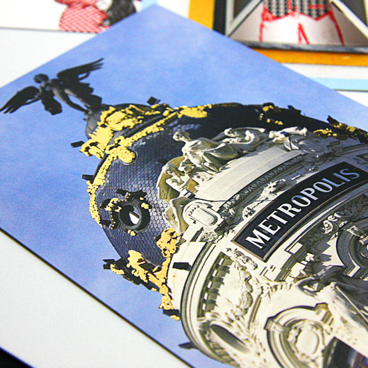 Postales Trucard estampación metálica